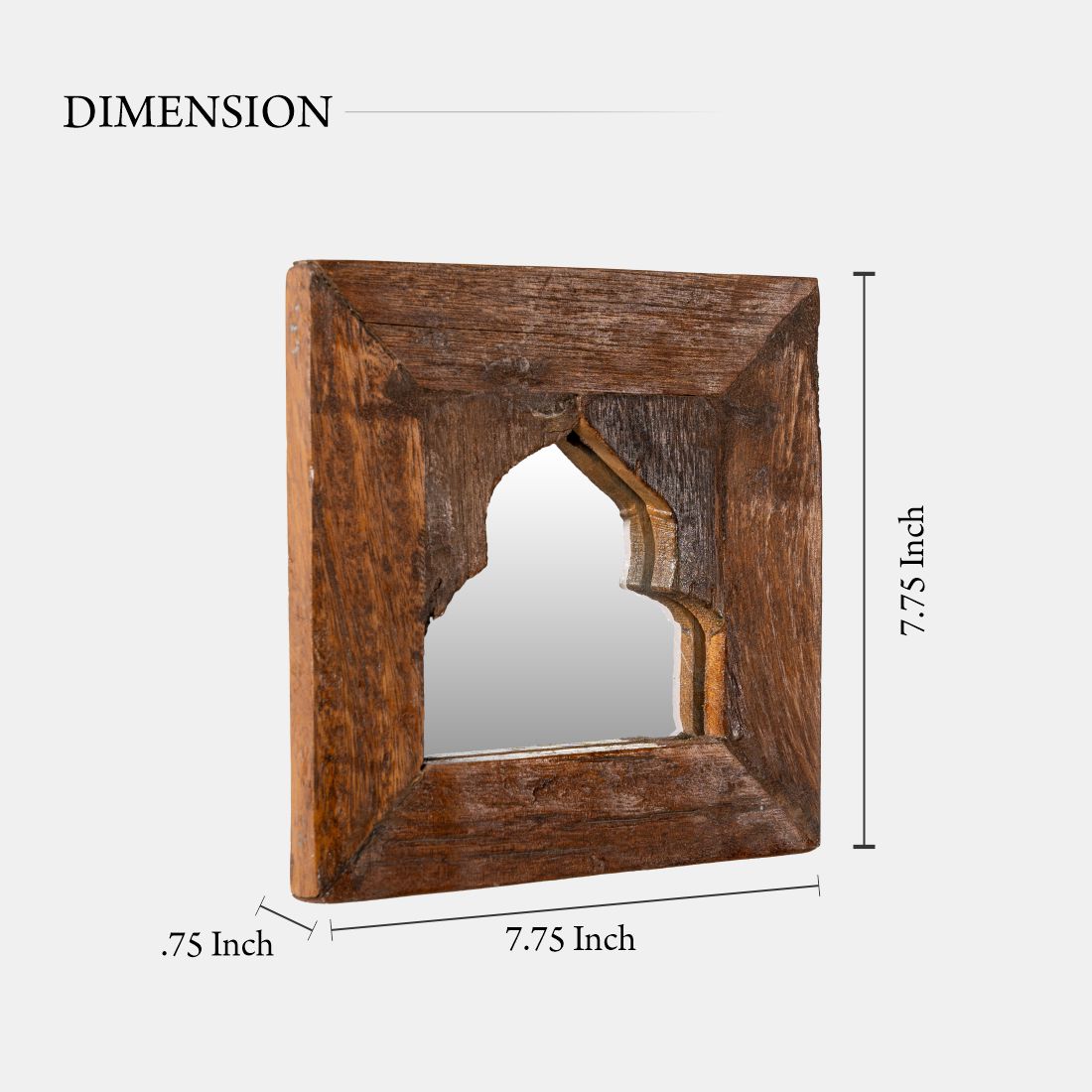 Natural Vintage Finish Classic Mirror Frame