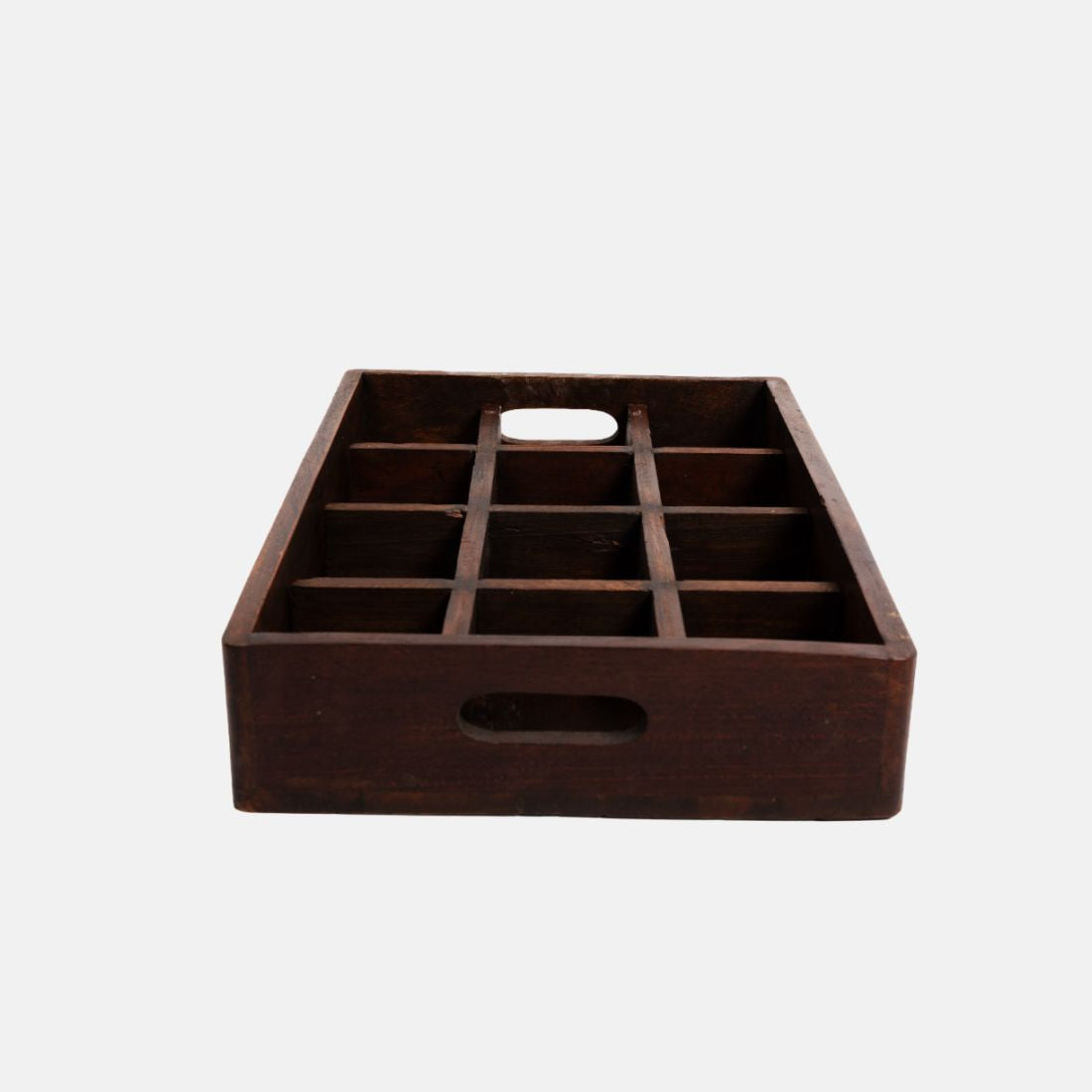 Old Indian Wooden Crate Tray