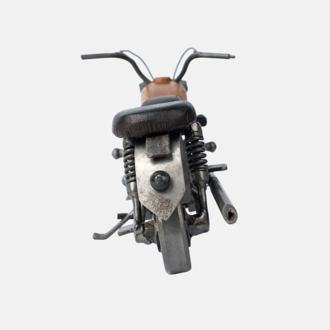 Natural Metal Finish Decorative Bike
