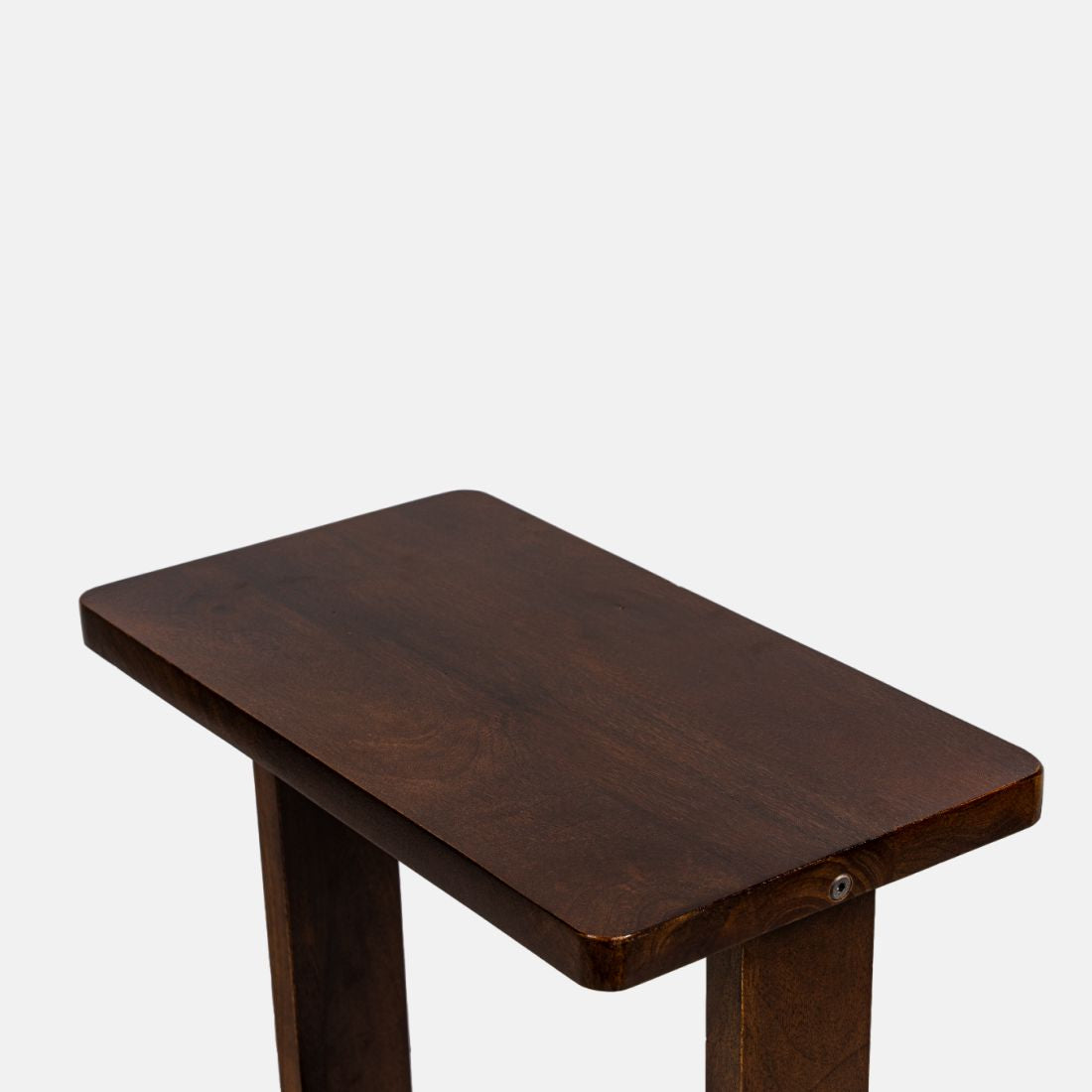 Mango Wood Dark Brown Side Table