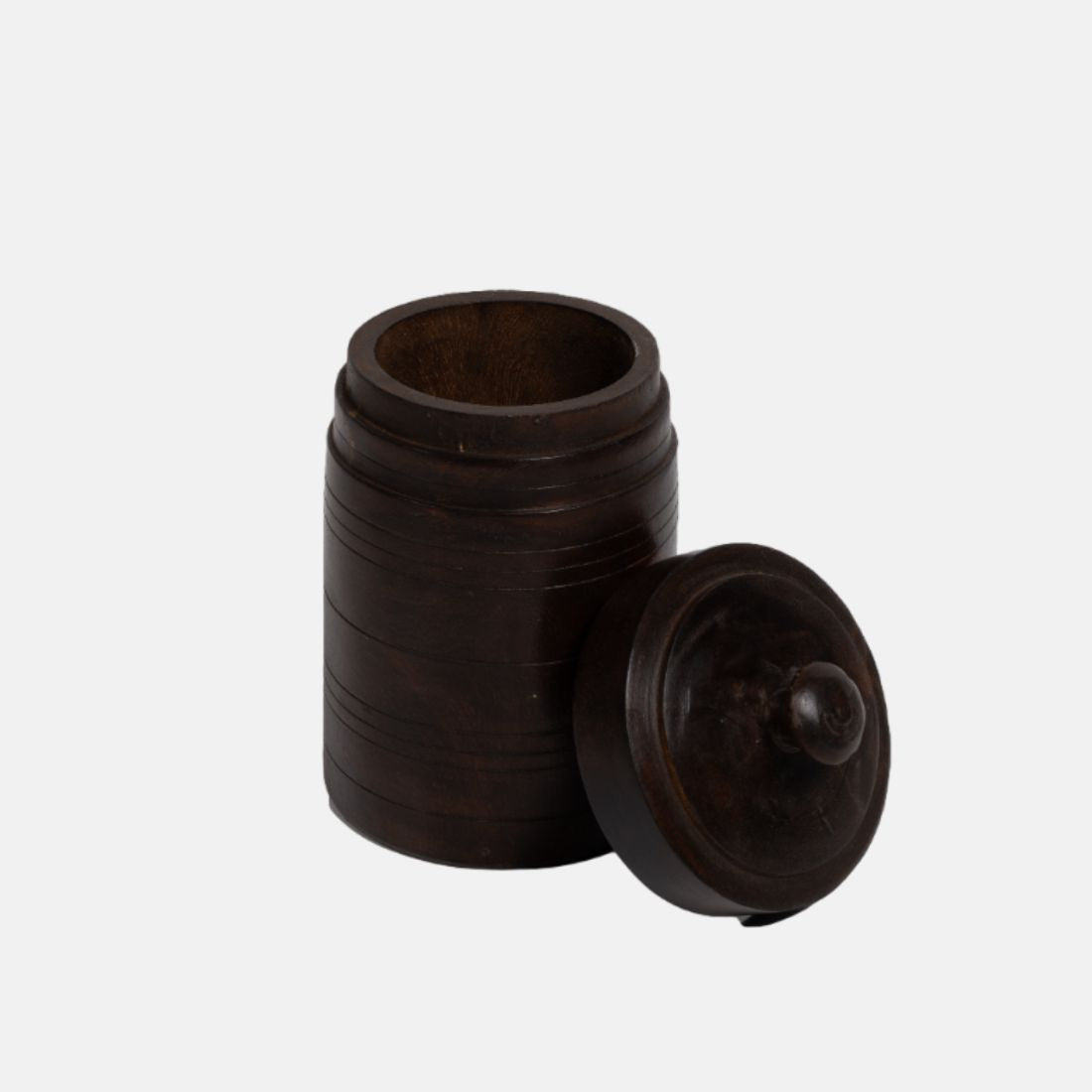 Old Teak Wood Vintage Butter Pot