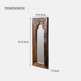Vintage Classic Wall Decor Mirror Frame Made Up Of Railway Sleeper With A Natural Vintage Finish