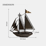Rustic Vintage Metal Ship For Your Home Kitchen Dining Table