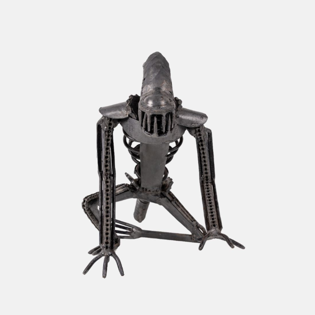 Alien Modern Home Decor Sculpture Recycled Handcrafted Metal art and Iron Finish