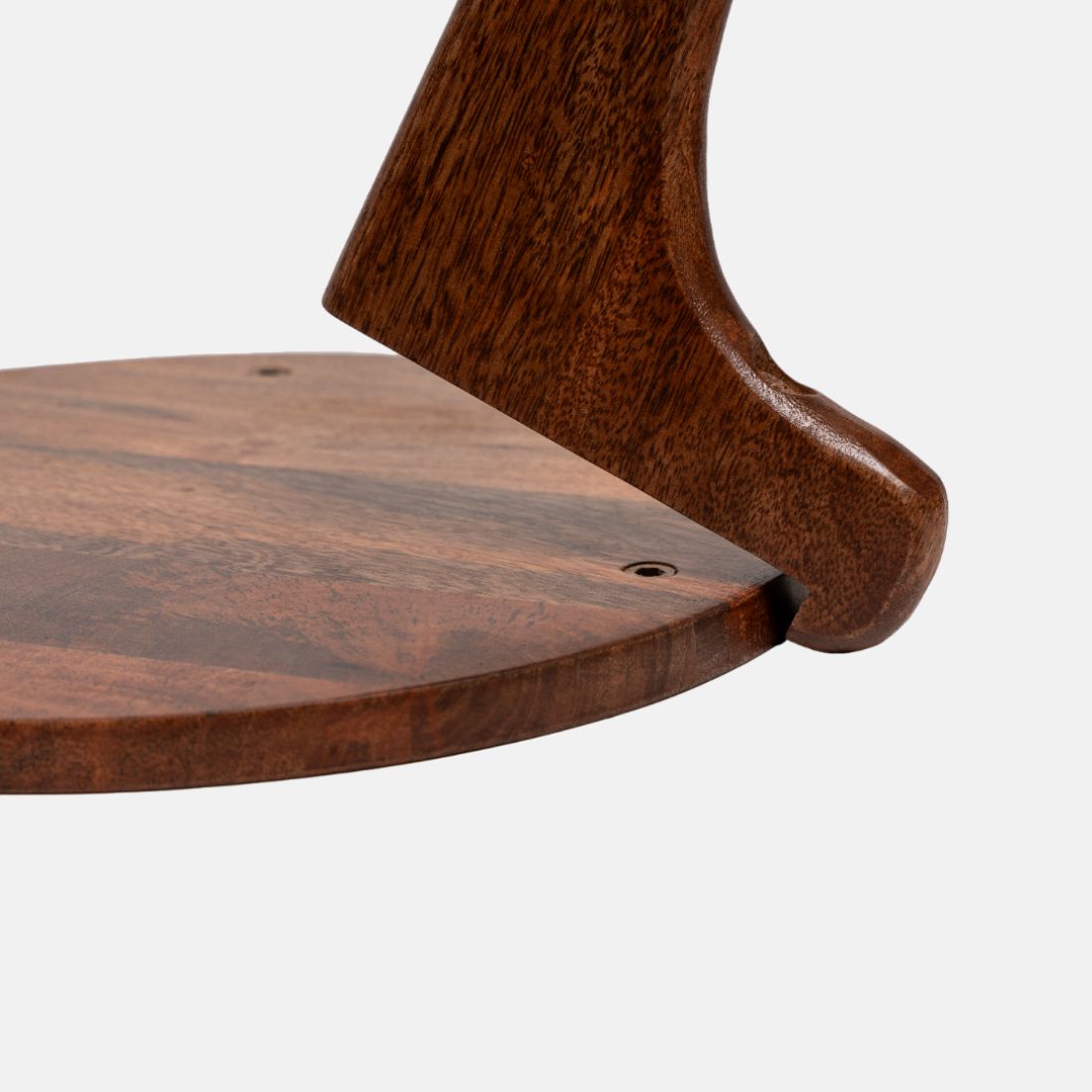 Honey Brown Mango Wood Finish Side Table Easy to Build