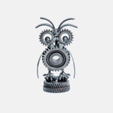 Paper Weight Made Up Of Recycled Metal In A shape Of Owl