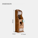 Acacia Wood Wall Mount Toilet Paper Roll Holder