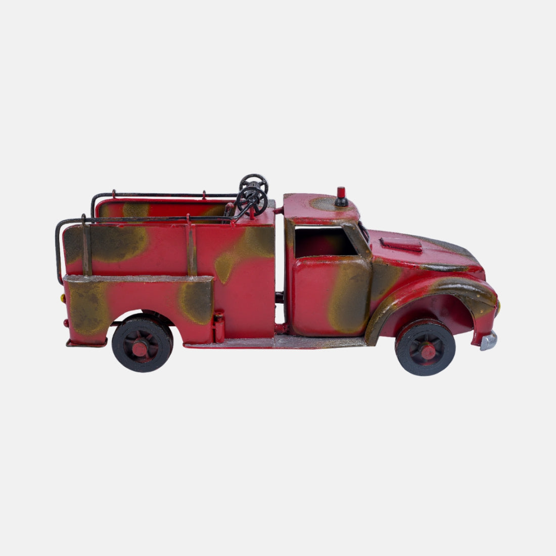 Rustic And Red Metal Finish Vintage Truck