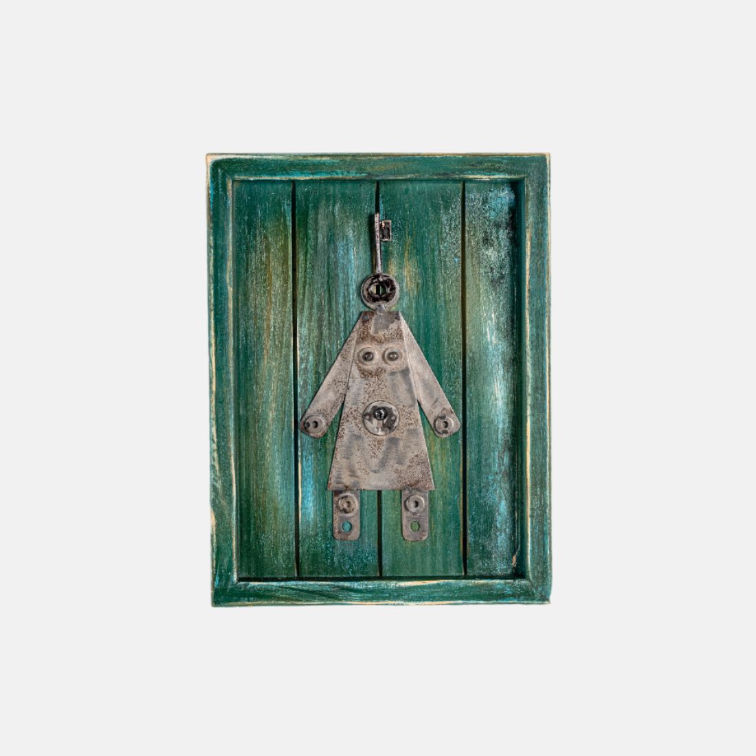 Toilet Sign Boards Madeup Of Recycled Wood