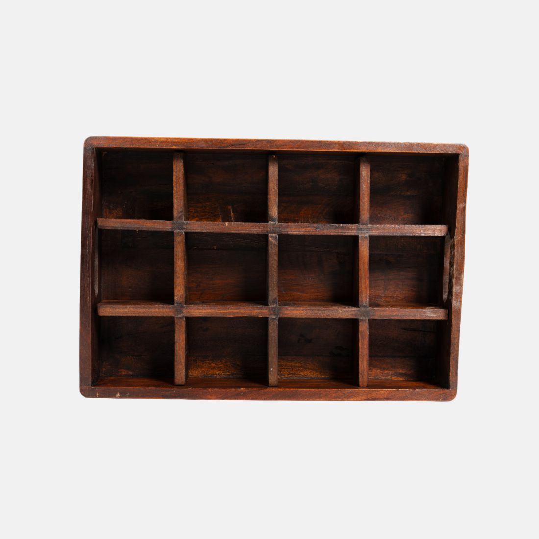 Old Indian Wooden Crate Tray