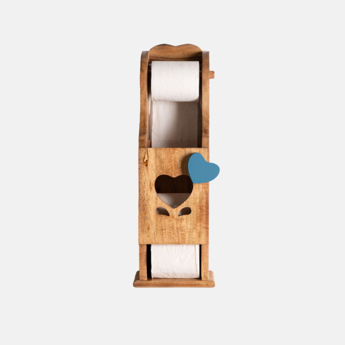 Acacia Wood Wall Mount Toilet Paper Roll Holder