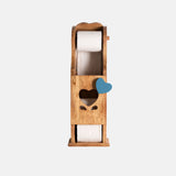 Acacia Wood Wall Mount Toilet Paper Roll Holder