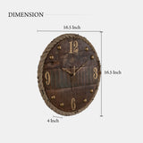 Wall Clock Made Up Of Old Reclaimed Colourful Wood