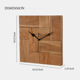 Natural Wood Finish Wall Clock