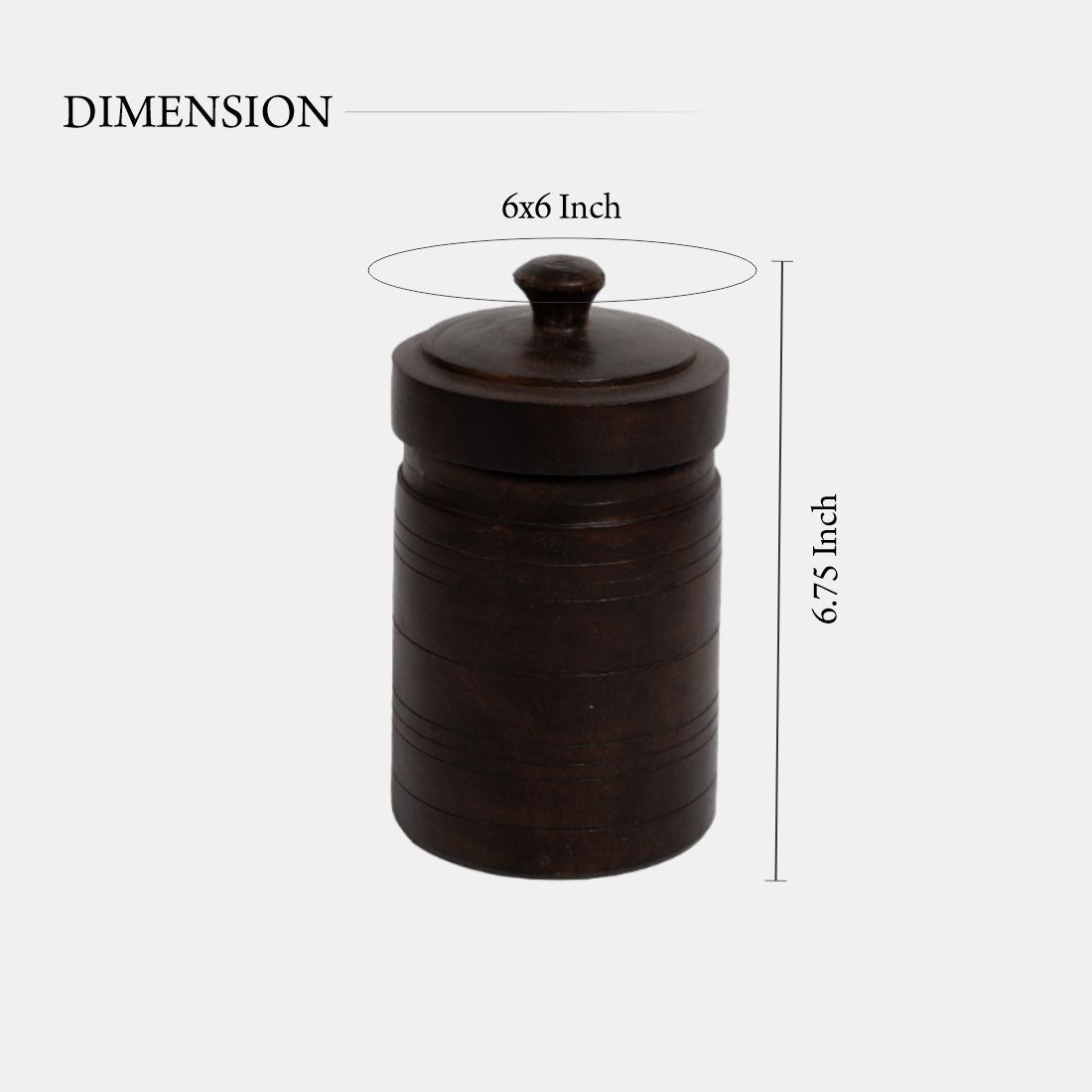 Old Teak Wood Vintage Butter Pot
