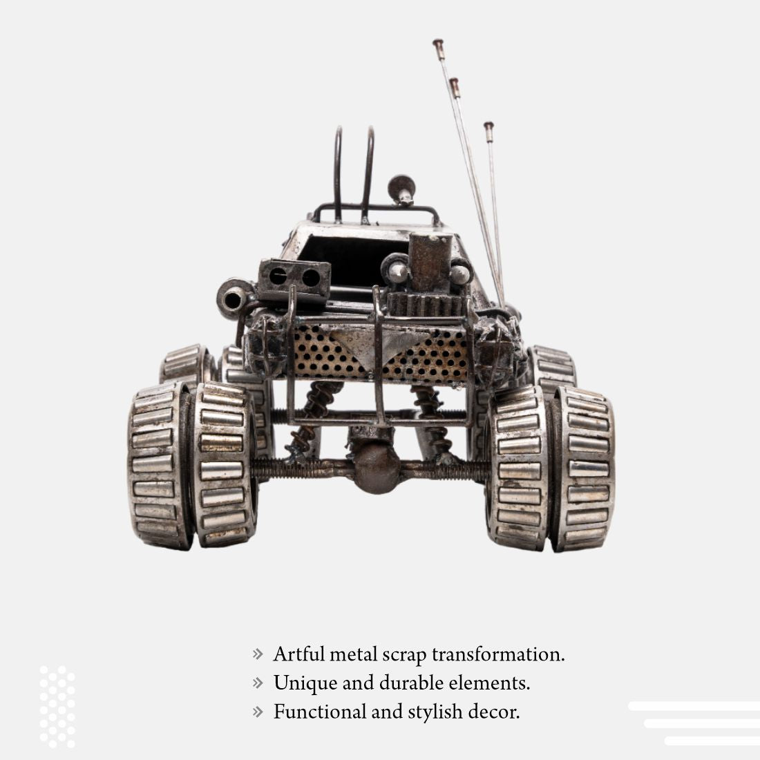 Rustic Metal Monster Truck For Your Home Kitchen Dining Table, Tabletop And Storage Decor