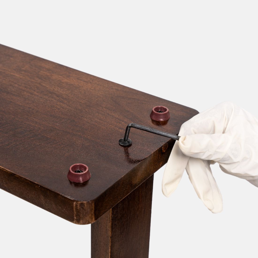 Mango Wood Dark Brown Side Table