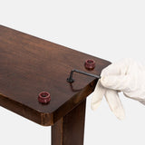 Mango Wood Dark Brown Side Table