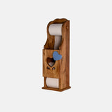 Acacia Wood Wall Mount Toilet Paper Roll Holder