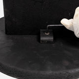 Black Sand Blasted Mango Wood Side Table
