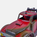 Rustic And Red Metal Finish Vintage Truck