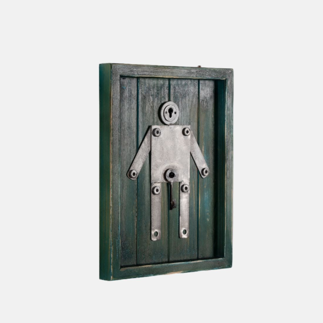 Toilet Sign Boards Madeup Of Recycled Wood