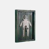 Toilet Sign Boards Madeup Of Recycled Wood