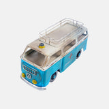 Vintage Blue And White Metal Finish Wolks Vegan Ambulance