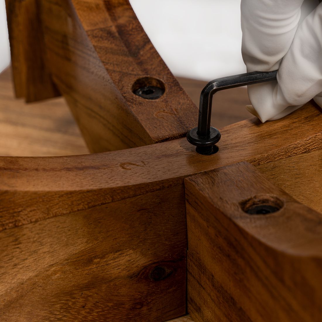 Acacia Natural Wood Side Table