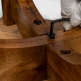 Acacia Natural Wood Side Table