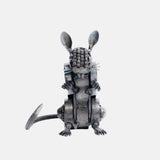 Paper Weight Made Up Of Recycled Metal shape Of A Mouse.