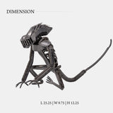 Alien Modern Home Decor Sculpture Recycled Handcrafted Metal art and Iron Finish