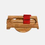 Acacia Natural Wood Finish Side Table