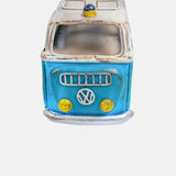 Vintage Blue And White Metal Finish Wolks Vegan Ambulance