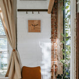 Natural Wood Finish Wall Clock