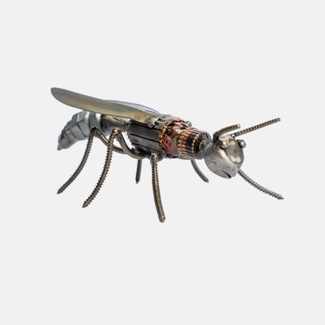 Paper Weight Madeup Of Recycled Bolts In A Shape Of Wasp