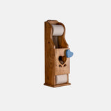 Acacia Wood Wall Mount Toilet Paper Roll Holder