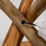 Natural Acacia Wood Side Table