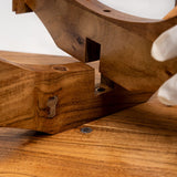 Acacia Natural Wood Side Table