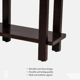 Acacia Wood Walnut Brown Side Table