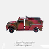 Rustic And Red Metal Finish Vintage Truck