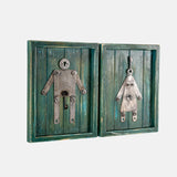 Toilet Sign Boards Madeup Of Recycled Wood