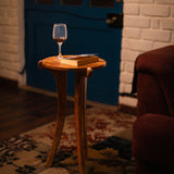 Honey Brown Mango Wood Finish Side Table Easy to Build