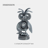 Paper Weight Made Up Of Recycled Metal In A shape Of Owl