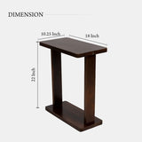 Mango Wood Dark Brown Side Table