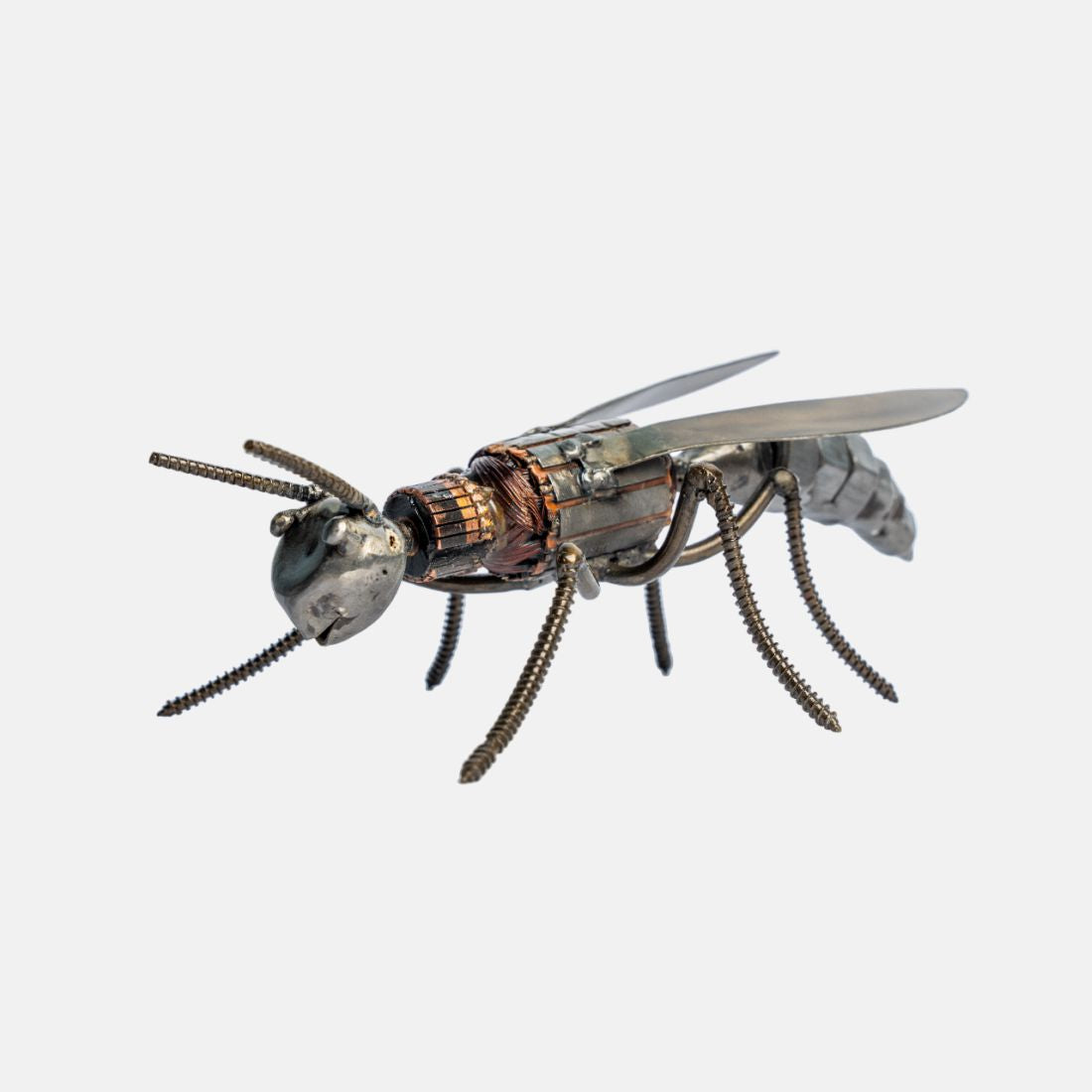 Paper Weight Madeup Of Recycled Bolts In A Shape Of Wasp