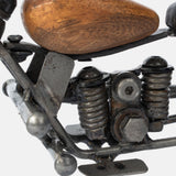 Natural Metal Finish Decorative Bike