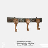 Old Teak Wood Wall Mount Elephant Trunk Hook