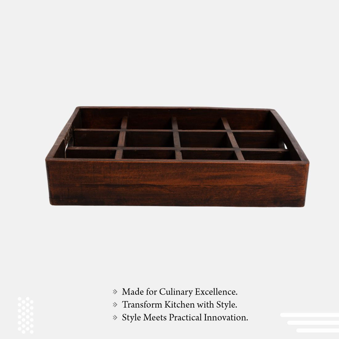 Old Indian Wooden Crate Tray